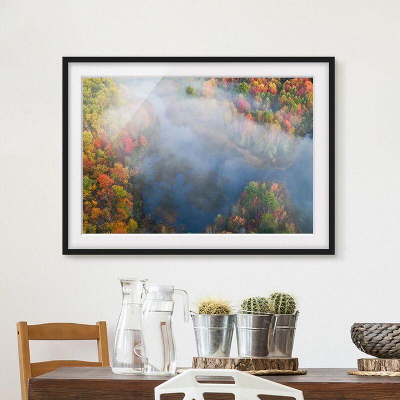 

Póster enmarcado - Veduta aerea - Sinfonia d'autunno Dimensión LxA: 70cm x 100cm, Marco: Negro