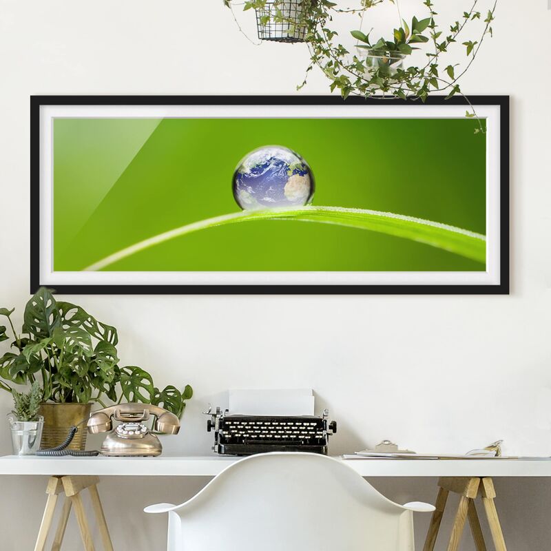

Póster enmarcado - Verde Speranza Dimensión LxA: 30cm x 75cm, Marco: Negro