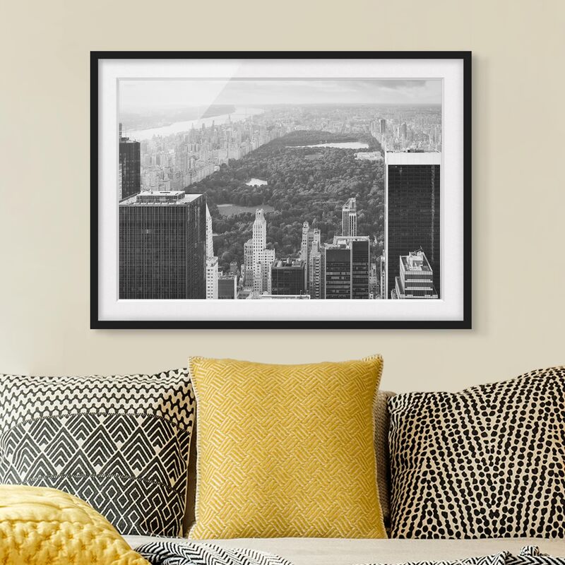 

Póster enmarcado - View Over Central Park II Dimensión LxA: 50cm x 70cm, Marco: Negro