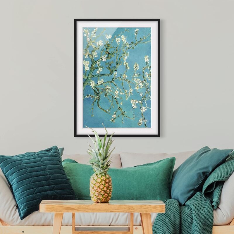

Póster enmarcado - Vincent Van Gogh - Almond Blossoms Dimensión LxA: 70cm x 50cm, Marco: Negro