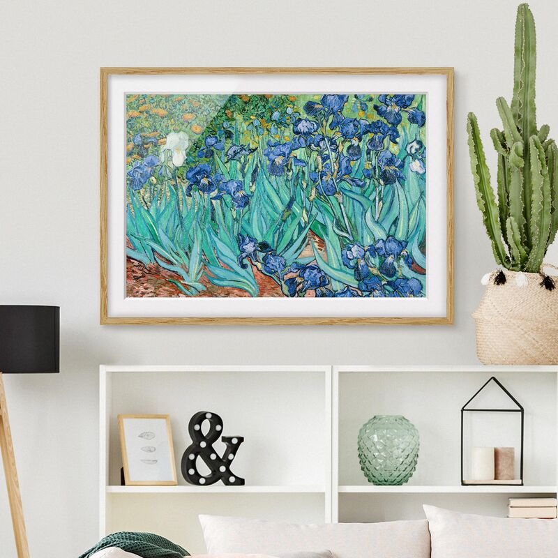 

Póster enmarcado - Vincent Van Gogh - Iris Dimensión LxA: 18cm x 24cm, Marco: Roble