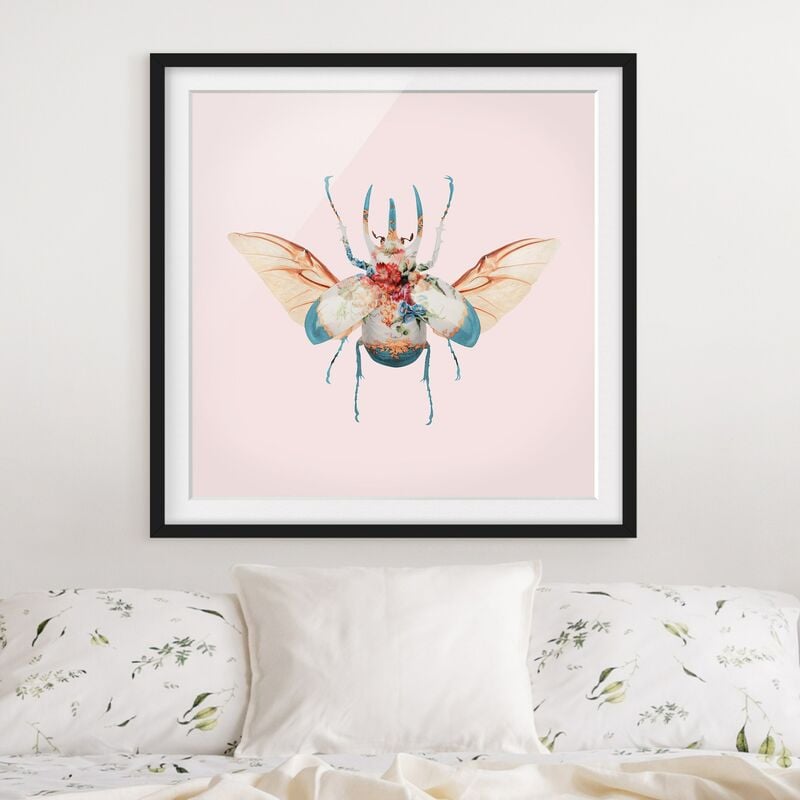 

Póster enmarcado - Vintage Beetle Dimensión LxA: 50cm x 50cm, Marco: Negro