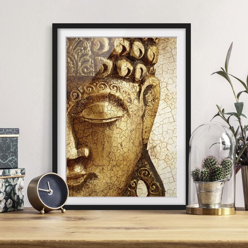 

Póster enmarcado - Vintage Buddha Dimensión LxA: 55cm x 40cm, Marco: Negro