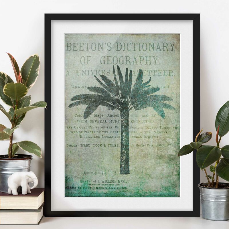 

Póster enmarcado - Vintage collage - Antique Palma Dimensión LxA: 40cm x 30cm, Marco: Negro