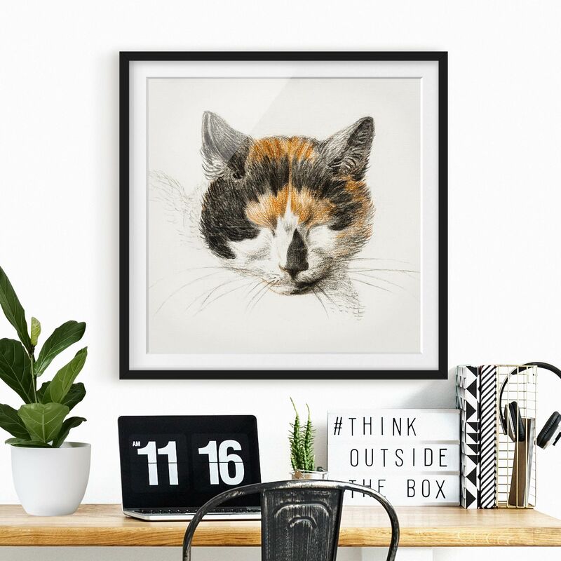 

Póster enmarcado - Vintage Disegno Cat IV Dimensión LxA: 30cm x 30cm, Marco: Negro