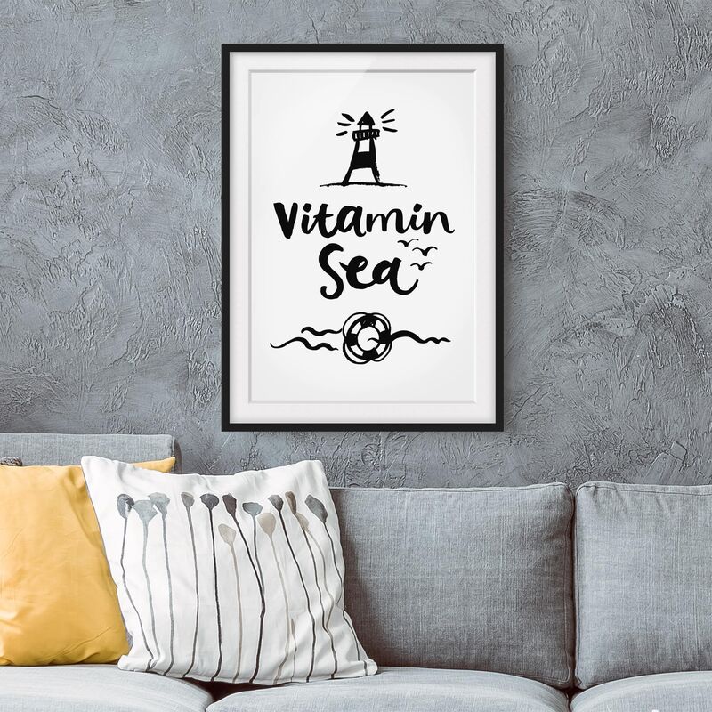 

Póster enmarcado - Vitamin Sea Dimensión LxA: 55cm x 40cm, Marco: Negro