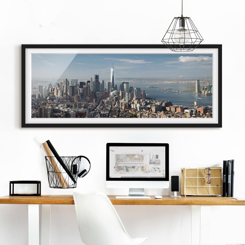 

Póster enmarcado - Vista Da Empire State Building Dimensión LxA: 20cm x 50cm, Marco: Negro