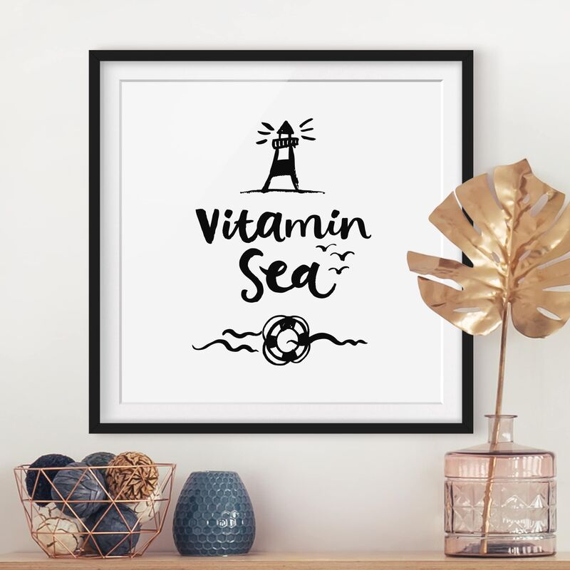 

Póster enmarcado - Vitamin Sea Dimensión LxA: 20cm x 20cm, Marco: Negro