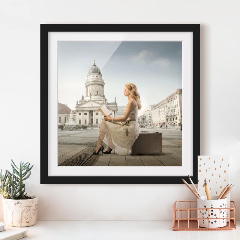 

Póster enmarcado - Voyage, Voyage Dimensión LxA: 20cm x 20cm, Marco: Negro