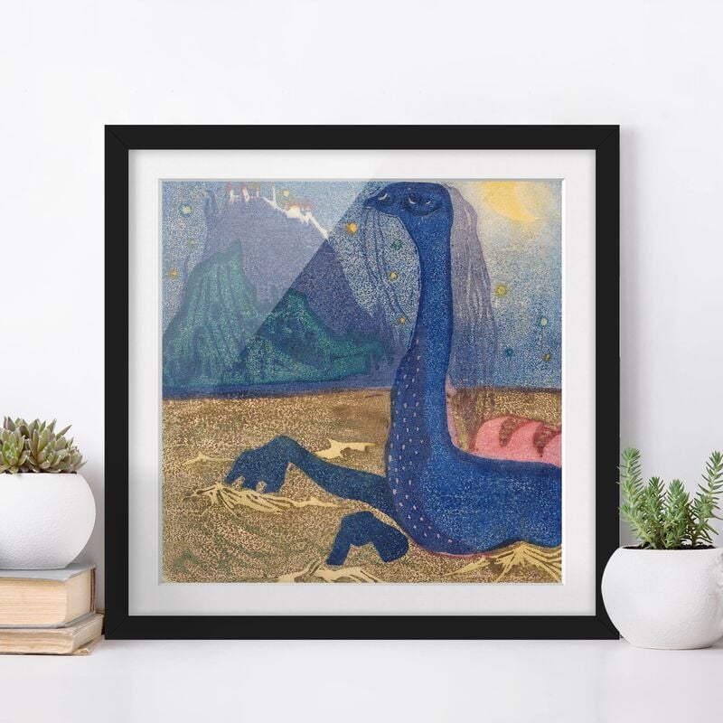 

Póster enmarcado - Wassily Kandinsky - Luna Night Dimensión LxA: 30cm x 30cm, Marco: Negro