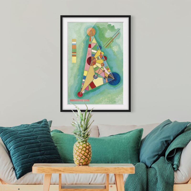 

Póster enmarcado - Wassily Kandinsky - Variegation In The Triangle Dimensión LxA: 40cm x 30cm, Marco: Negro