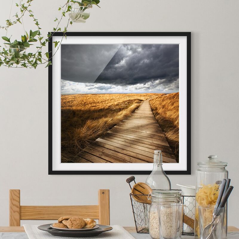 

Póster enmarcado - Way In The Dunes Dimensión LxA: 30cm x 30cm, Marco: Negro