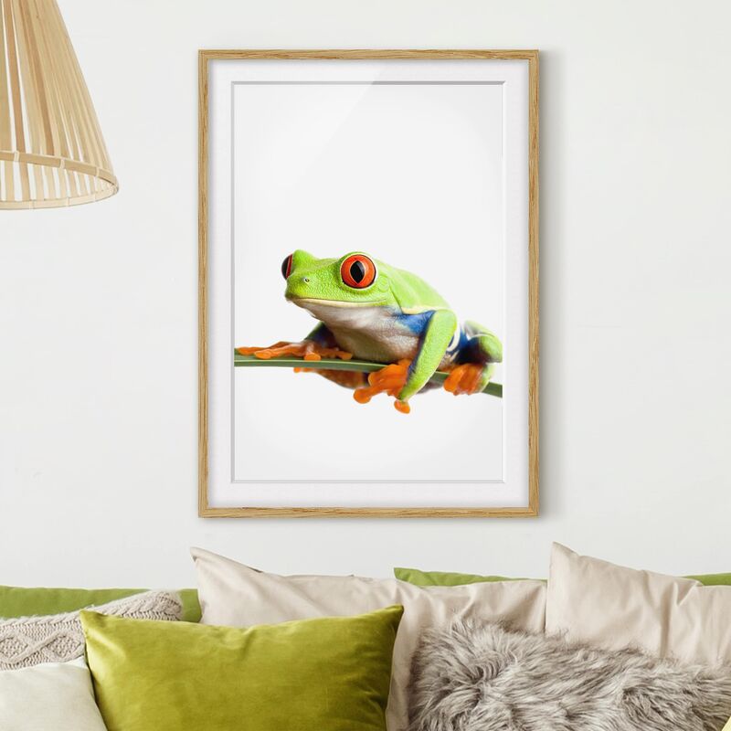 

Póster enmarcado - Weatherman Dimensión LxA: 70cm x 50cm, Marco: Roble