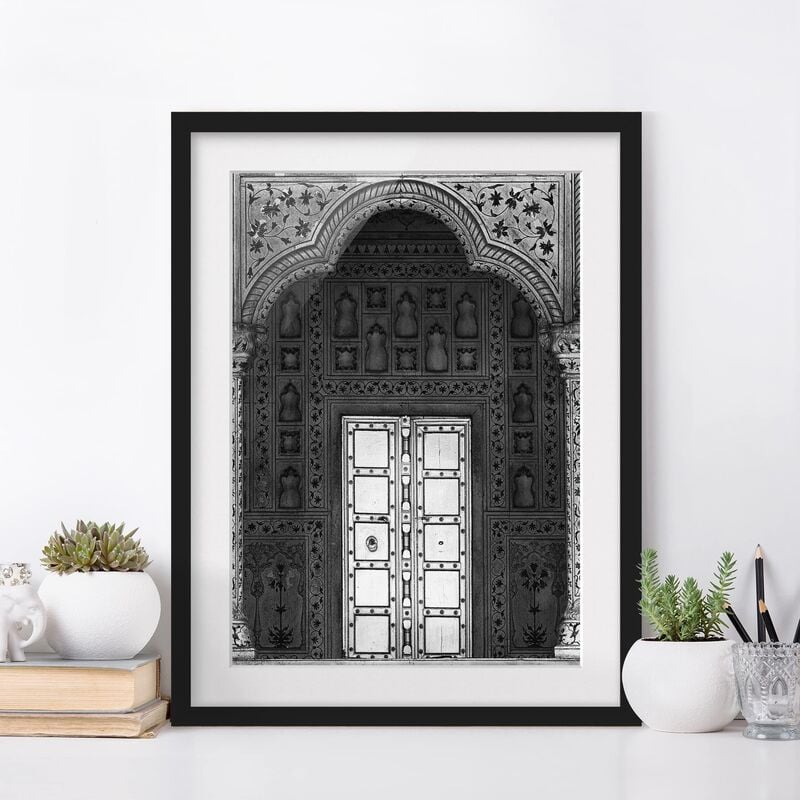 

Póster enmarcado - White Door Dimensión LxA: 40cm x 30cm, Marco: Negro