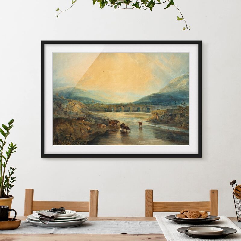

Póster enmarcado - William Turner - Clearing Up Dimensión LxA: 50cm x 70cm, Marco: Negro