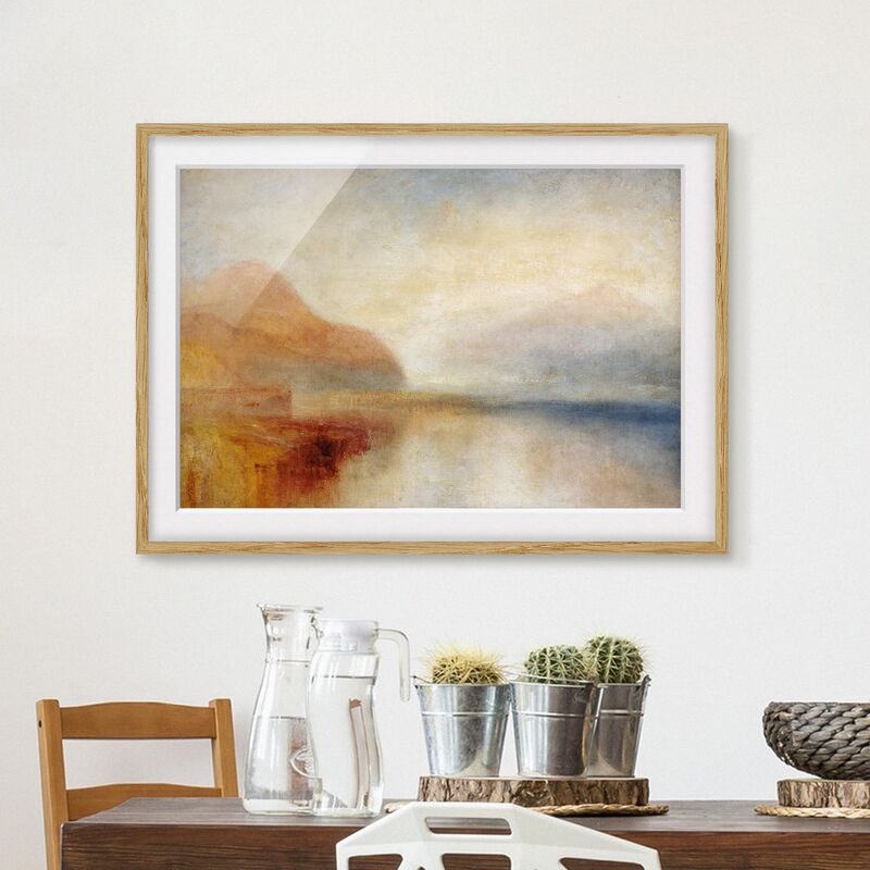 

Póster enmarcado - William Turner - Monterosa Dimensión LxA: 30cm x 40cm, Marco: Roble