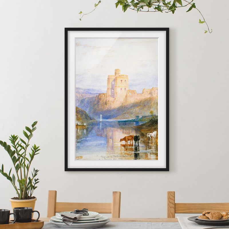 

Póster enmarcado - William Turner - Norham Castle Dimensión LxA: 100cm x 70cm, Marco: Negro