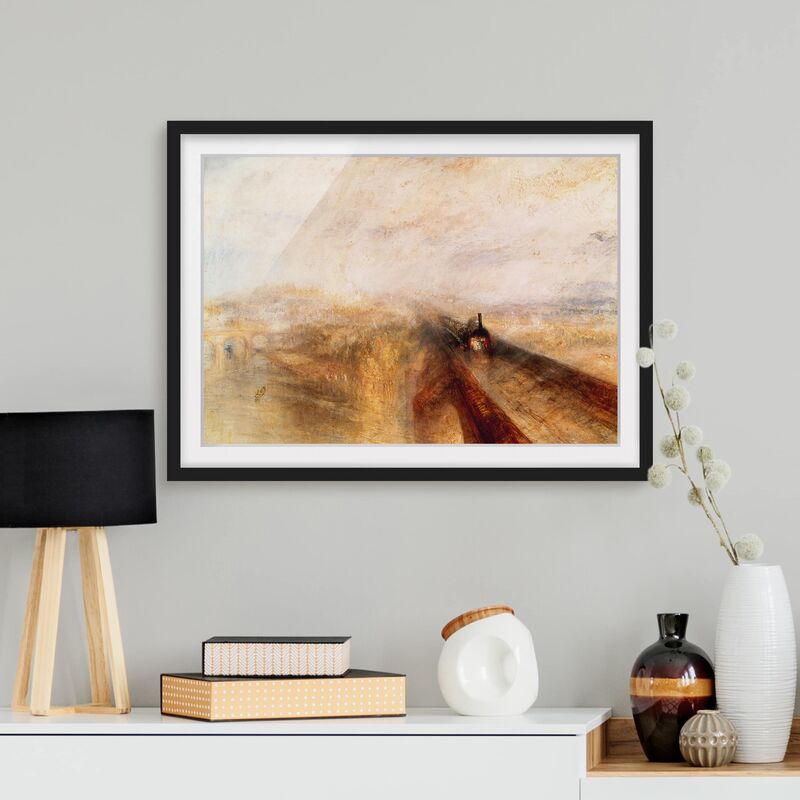 

Póster enmarcado - William Turner - Rain Dimensión LxA: 50cm x 70cm, Marco: Negro