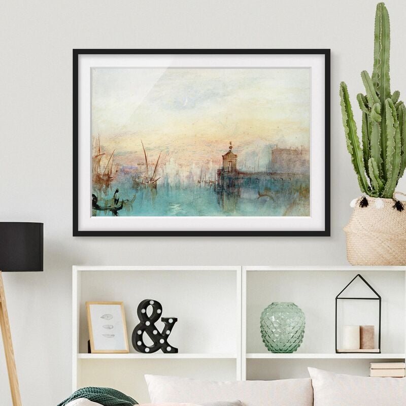 

Póster enmarcado - William Turner - Venice With Moon Dimensión LxA: 70cm x 100cm, Marco: Negro