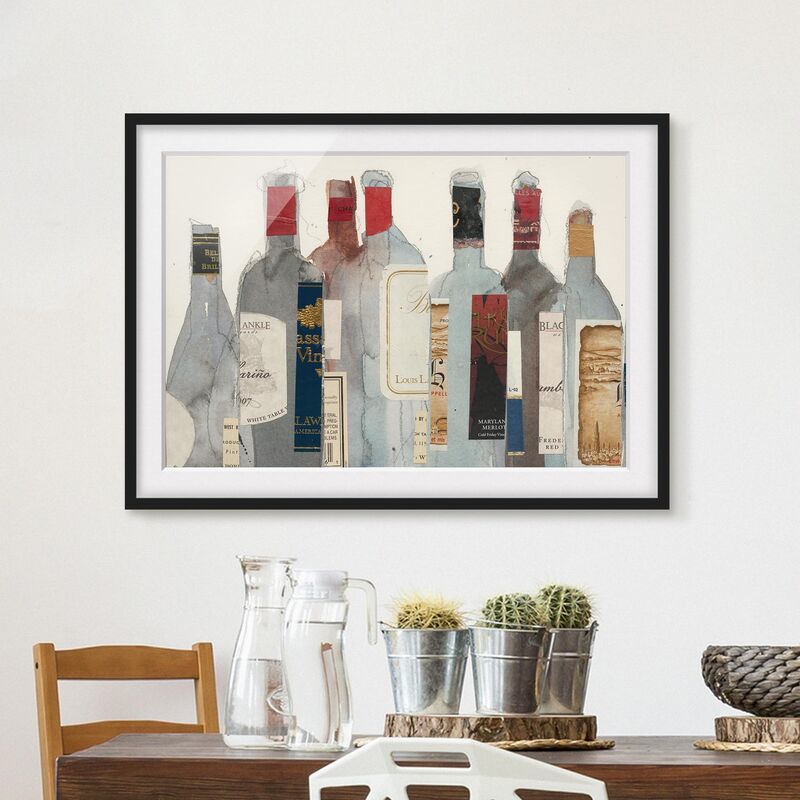 

Póster enmarcado - Wine & Spirits I Dimensión LxA: 40cm x 55cm, Marco: Negro