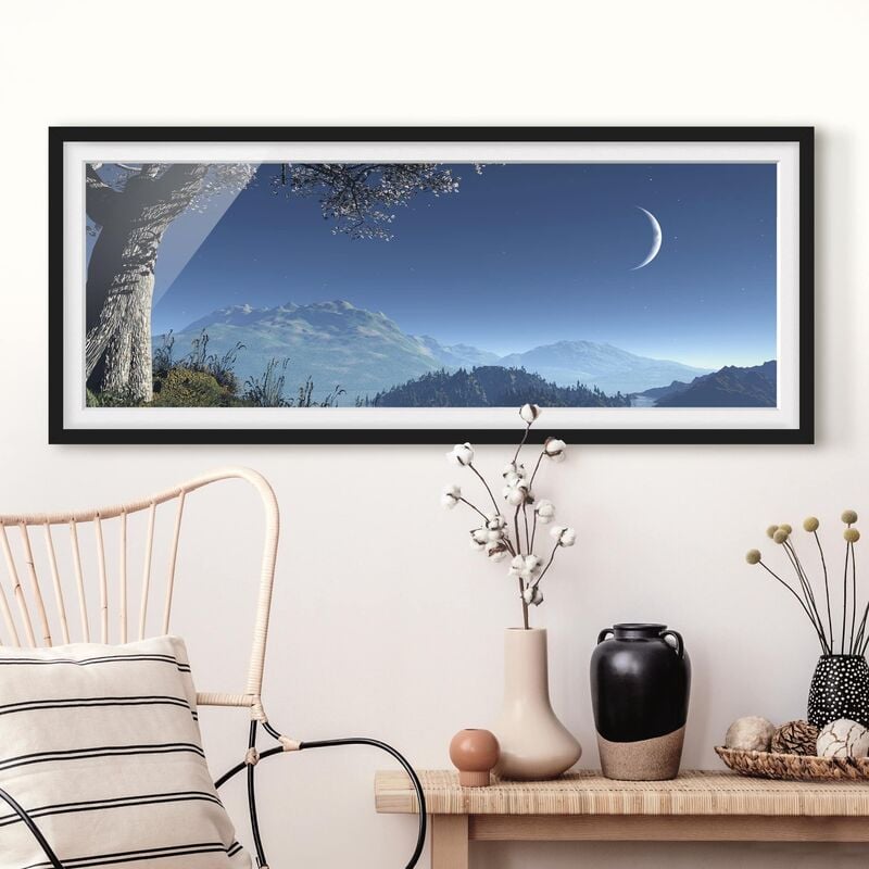 

Póster enmarcado - Winter Fairytale Dimensión LxA: 50cm x 130cm, Marco: Negro
