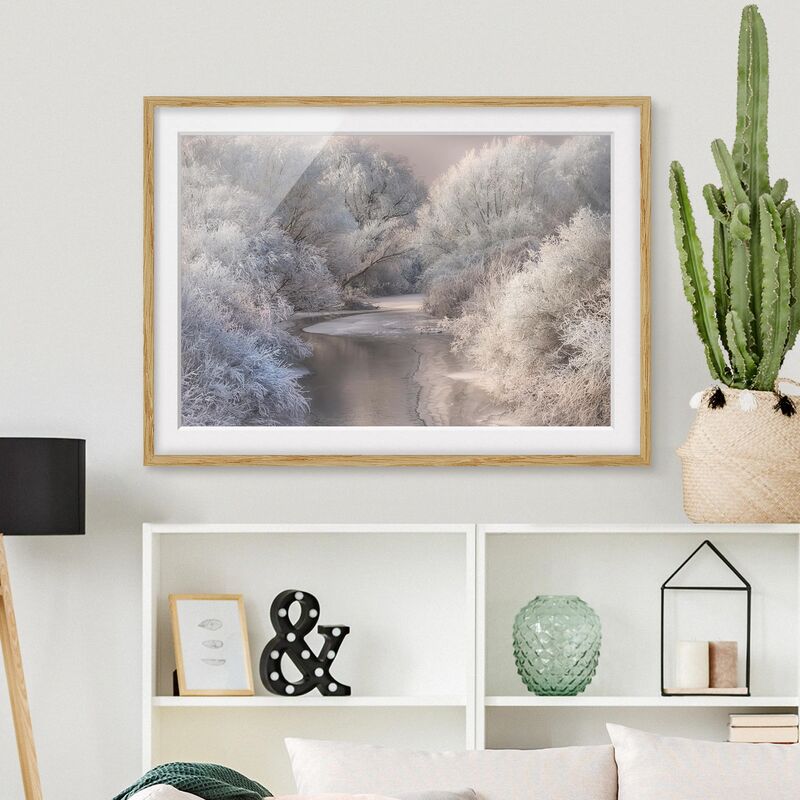 

Póster enmarcado - Winter Song Dimensión LxA: 40cm x 55cm, Marco: Roble
