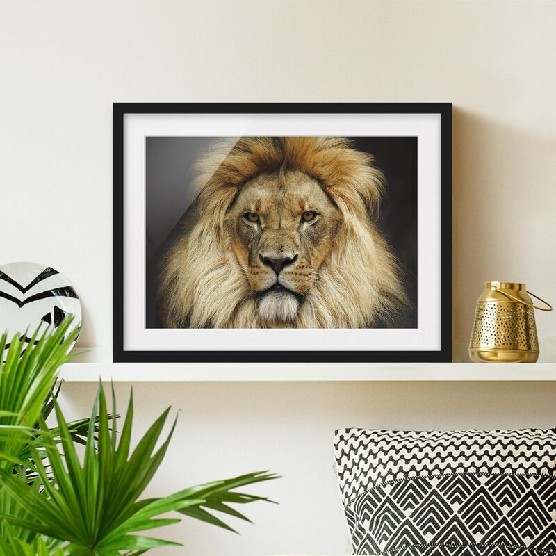 

Póster enmarcado - Wisdom Of Lion Dimensión LxA: 18cm x 24cm, Marco: Negro
