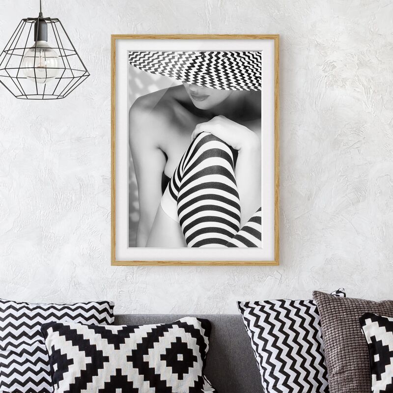 

Póster enmarcado - Zagging Did Zig Dimensión LxA: 40cm x 30cm, Marco: Roble