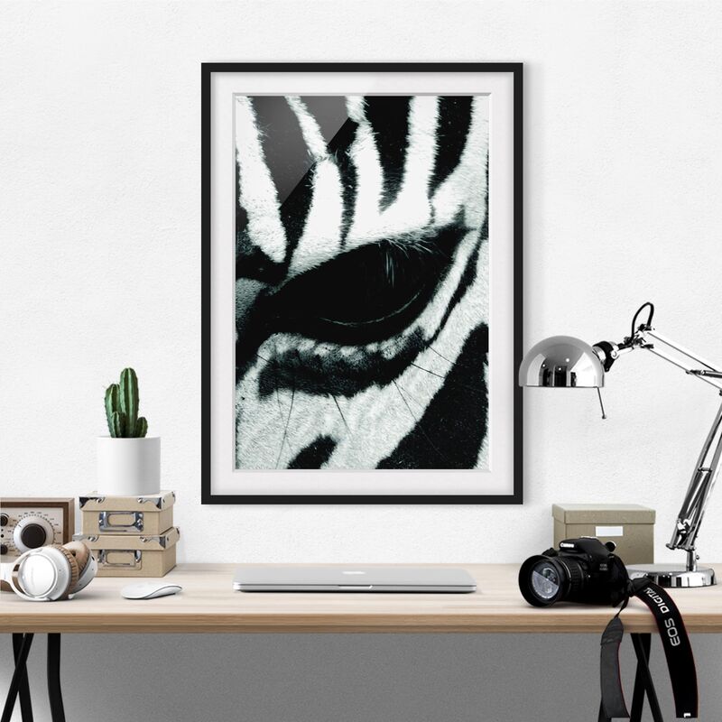 

Póster enmarcado - Zebra Crossing No.4 Dimensión LxA: 24cm x 18cm, Marco: Negro