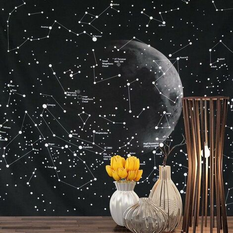 Psychedelic Constellation Galaxy Space Pattern Wall tapestry Tapestries Wall Hanging Tapestries Star tapestry Home Decorations For Living Room 150cmx150cm