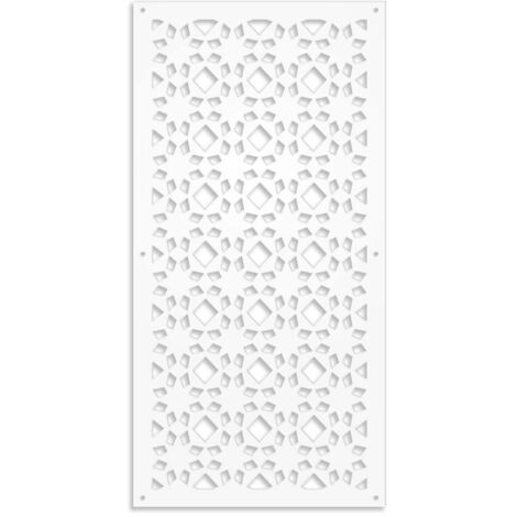 PSYCHEDELIC- Pannello in PVC traforato - Parasole - Colore: bianco - Misura: 50x150 cm