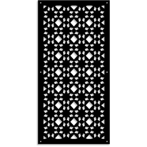 PSYCHEDELIC- Pannello in PVC traforato - Parasole - Colore: nero - Misura: 50x150 cm