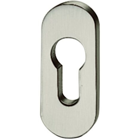PT-Rosace porte profil PZ, 0171729,oval,Alu+9016blanc