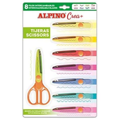 PT0030 tijera de escritorio y manualidades Tijeras de manualidades Corte con forma Multicolor
