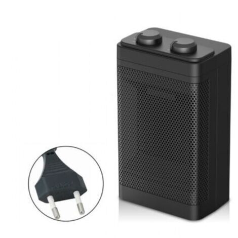 PTC-Heizlüfter, Keramik Heizlüfter Elektrische Heizung Einstellbarer Thermostat mit zwei Heizstufen, 1500W 70° Oszillierender Heizkörper