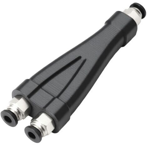 PTFE 2-in-1-kompatibler 3D-Drucker-Filamentverteiler mit zwei Eingängen und einem Ausgang, Zubehör passend für Creality Voron P1S, P1C, X1C und X1E Drucker, Hochtemperatur-Schlauchverbinder