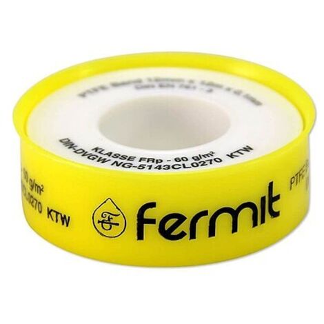 PTFE-Gewindedichtband (FRp) für Metall-Feingewinde bis 3/8'' - DIN-DVGW - Breite 12 mm - Rolle 12 m