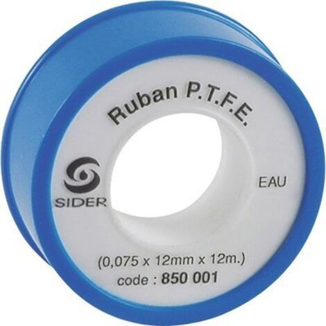 ptfe largeur 12mm - épaisseur 0,075mm 12m