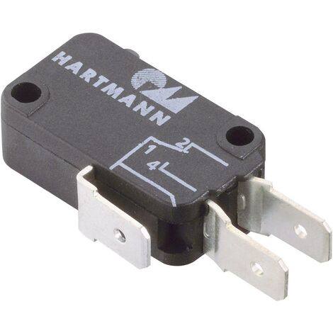 PTR Hartmann 04G01B01X01A Microrupteur 04G01B01X01A 250 V/AC 16 A 1 x Off/(On) à rappel 1 pc(s) W911241