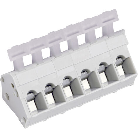 PTR Hartmann 53001050001E Federkraftklemmblock 2.50 mm² Polzahl 5 Kiesel-Grau 1 St.