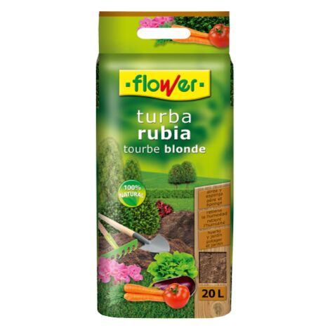 Ptrole blonde du substrat de fleurs, sac avec ASA, 20 litres