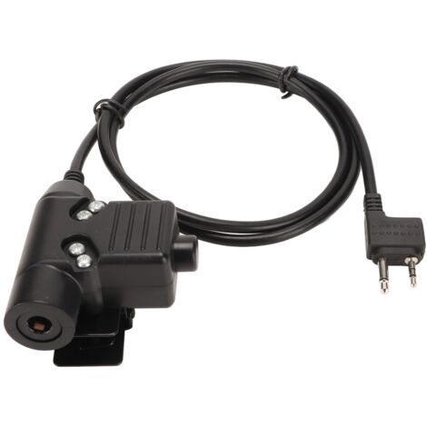 PTT-Adapter Plug and Play 2 Broches pour Talkie-Walkie Alan Midland, Compatible U94