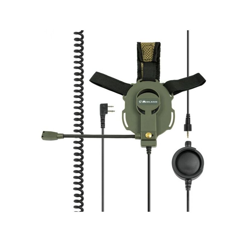 Image of Midland - bow m-evo cuffia ptt e microfono - C1046.03 (attacco kenwood)
