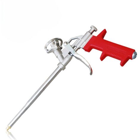 PU-Bauschaumpistole aus Metall - Profi-Dosierpistole für Bauschaum Dosen - Mit ergonomischem Kunststoffgriff