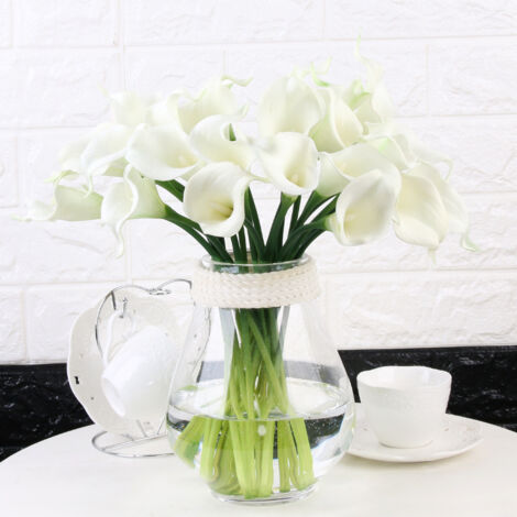 pu fleur de lys artificielle mini fleurs réalistes de lys artificielles haut de gamme accessoire pour prise de vue fausses fleurs