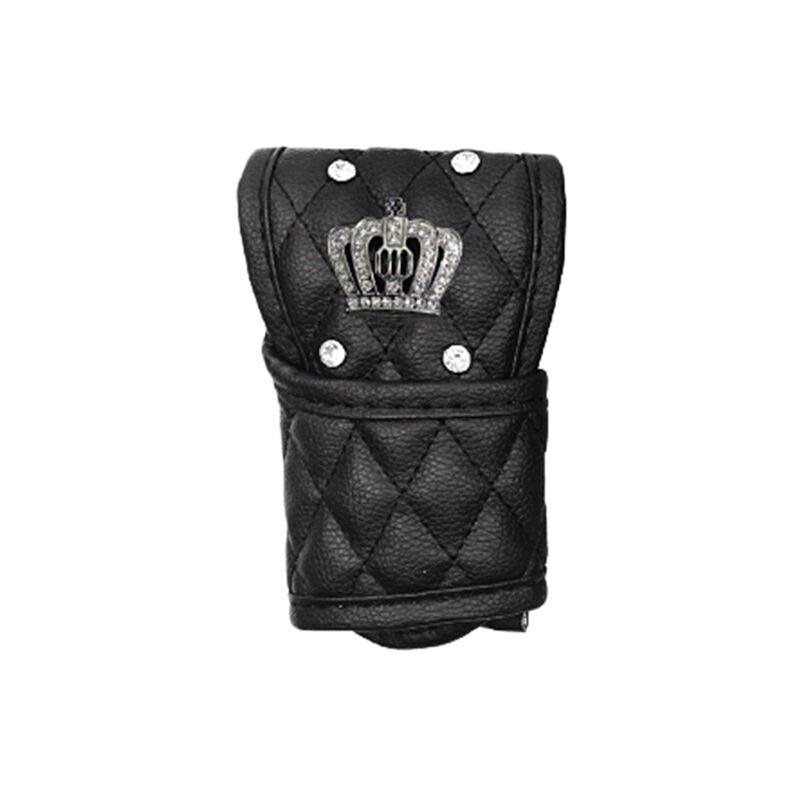 Image of Tlily - pu Leder Auto Schalt Hebel Abdeckung Anti Rutsch mit Bling Krone