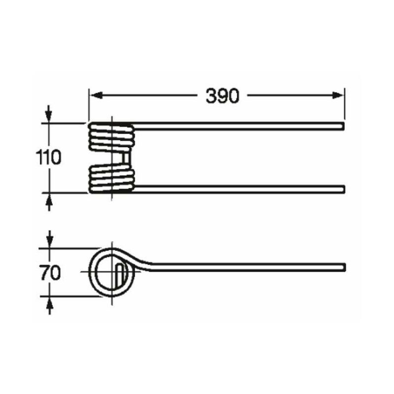 

Púas de henificado adaptables KUHN 57609000