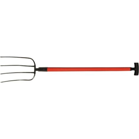 Púas para estiércol L.320mm 4 púas fibra de vidrio Mango en T 3001 G.1630g POLET