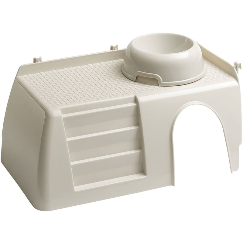 PUB 3252 Maisonnette en plastique pour cage Cavie 100 Deluxe et Rabbit 140. Variante PUB 3252 - Mesures: 42 x 25 x h 16,5 cm - - Ferplast