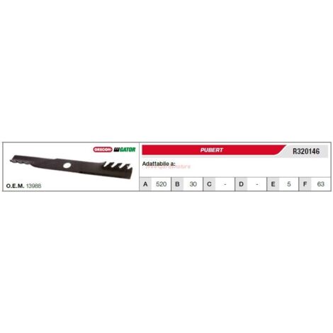 PUBERT Grasschneidemesser Rasenmäher R320146